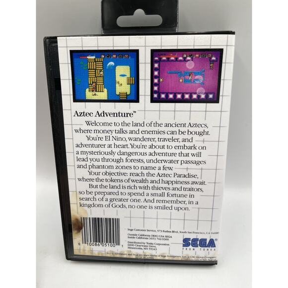 Aztec Adventure (Sega Master System , 1988) With Original Box - Picture 7 of 9